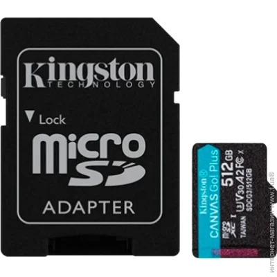   Kingston microSDXC 512GB C10 + SD  (SDCG3/512GB)