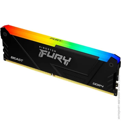  ' Kingston Fury DDR4 16GB 3200MT/s CL16 DIMM FURY Beast RGB (KF432C16BB2A/16)