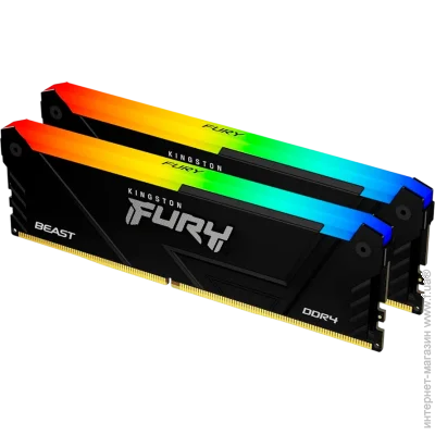   Kingston Fury DDR4 16GB 3200MT/s CL16 DIMM (Kit of 2) FURY Beast (KF432C16BB2AK2/16WP)