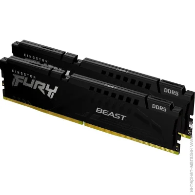 ' Kingston Fury  '  ' DDR5 32GB (2x16GB) 5600 MHz Beast AM5 Black Kingston Fury (ex.HyperX) (KF556C36BBEK2-32)