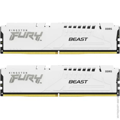  ' Kingston Fury DDR5 FURY 64 GB (2x32GB) DDR5 5600 MHz Beast EXPO White (KF556C36BWEK2-64)