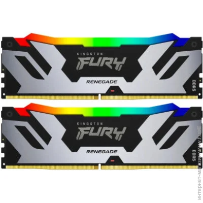  ' Kingston Fury DRAM 32GB 6400MT/s DDR5 CL32 DIMM (Kit of 2) FURY Renegade RGB EAN: 740617329742 (KF564C32RSAK2-32)