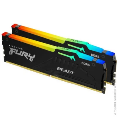  ' Kingston Fury DRAM 64GB 5600MT/s DDR5 CL36 DIMM (Kit of 2) FURY Beast RGB EXPO EAN: 740617331929 (KF556C36BBEAK2-64)