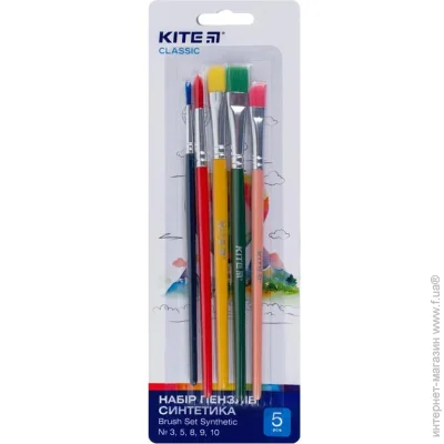 Kite Набор кистей синтетика Classic 5 шт. K-333 Kite Набор кистей синтетика Classic 5 шт. K-333
