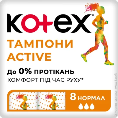 Kotex  㳺 Active normal 8 .