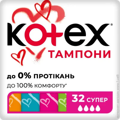 Kotex  㳺 super 32 .