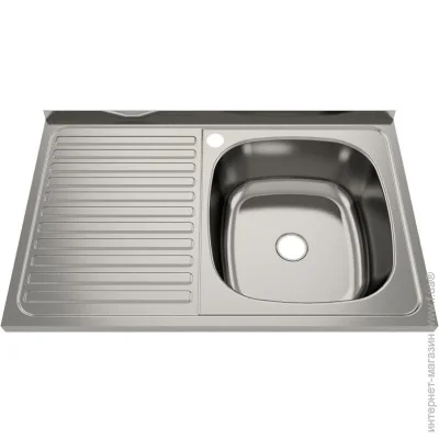 Kromevye Кухонная мойка накладная N-216R-80х50 матовая Kromevye Кухонная мойка накладная N-216R-80х50 матовая