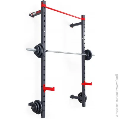 Стійка для важкоатлетичних снарядів K-Sport Настінна силова рама для тренування зі штангою MFX001 (KS-335) Стійка для важкоатлетичних снарядів K-Sport Настінна силова рама для тренування зі штангою MFX001 (KS-335)