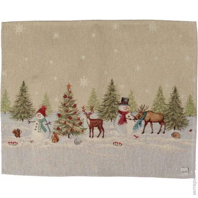 La Nuit Серветка Зимовий ліс 35x45 см La Nuit Серветка Зимовий ліс 35x45 см