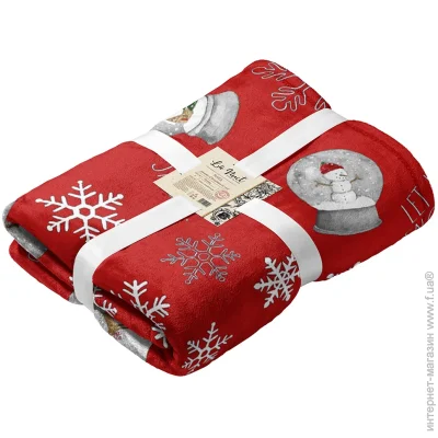 La Nuit Плед флисовый Christmas In Red 160x200 полиэстер La Nuit Плед флисовый Christmas In Red 160x200 полиэстер