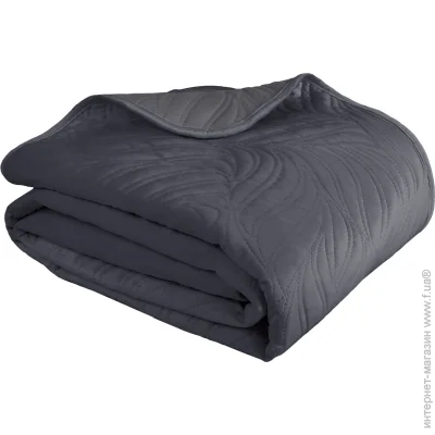 La Nuit Покривало Leaf 180x220 см графіт La Nuit Покривало Leaf 180x220 см графіт