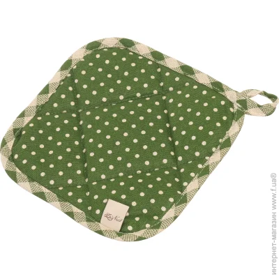 La Nuit Прихватка Lucy Зелений горошок 20x20 см зелений La Nuit Прихватка Lucy Зелений горошок 20x20 см зелений