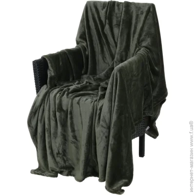 La Nuit Плед Solid Deep Green 200x220 см зеленый полиэстер La Nuit Плед Solid Deep Green 200x220 см зеленый полиэстер