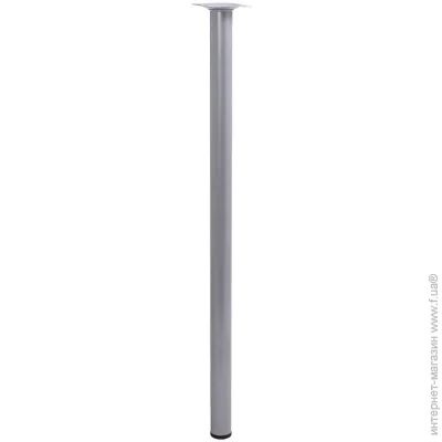 Larvij Мебельная ножка L61R60MS30 круглая d30x600 мм серебристая Larvij Мебельная ножка L61R60MS30 круглая d30x600 мм серебристая