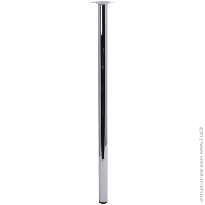 Larvij Мебельная ножка L61R70CH30 круглая d30x700 мм хромированная Larvij Мебельная ножка L61R70CH30 круглая d30x700 мм хромированная