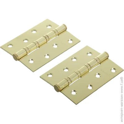 Latuna Петля для дверей 100x80x3 мм золотой универсальная 2 шт. Latuna Петля для дверей 100x80x3 мм золотой универсальная 2 шт.
