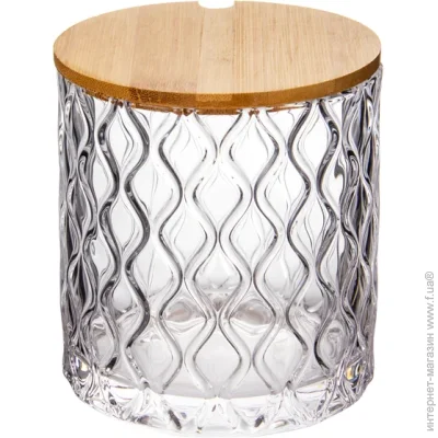 Le Glass Емкость для хранения с бамбуковой крышкой 10,5 см 355-272 Le Glass Емкость для хранения с бамбуковой крышкой 10,5 см 355-272