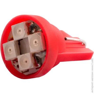    (LED) Ledua    T10-3528-4smd  12V LEDUA (149)
