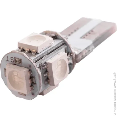    (LED) Ledua    T10-5050-5smd   12V LEDUA (1455)