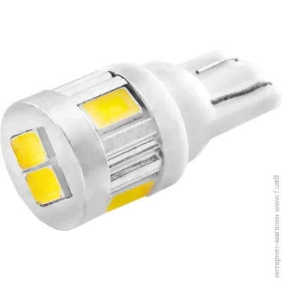   (LED) Ledua    T10-5630-6smd    12V LEDUA (3295)