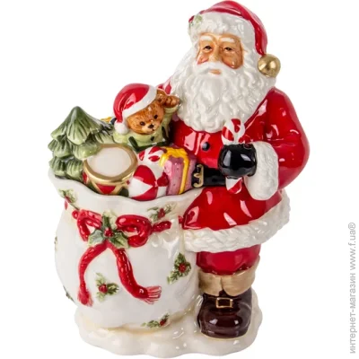 Конфетница Lefard Конфетница Дід Мороз 17х12х23 см 59-1004 Конфетница Lefard Конфетница Дід Мороз 17х12х23 см 59-1004