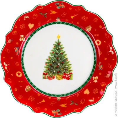 Для закусок Lefard Тарілка Christmas delight 21 см 985-117 Для закусок Lefard Тарілка Christmas delight 21 см 985-117