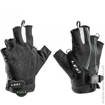 Leki  Nordic Lite Shark Short 11 Black/Neongreen/White (1052-636 90123 110)