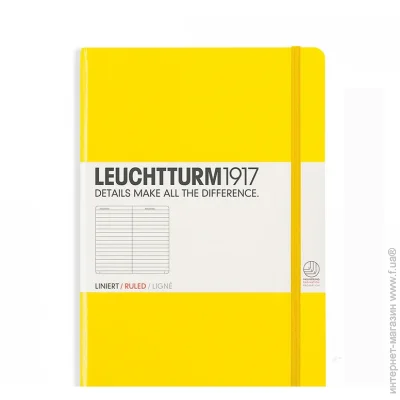 Блокнот Leuchtturm1917 Середній, лимонний, лінія (344798) Блокнот Leuchtturm1917 Середній, лимонний, лінія (344798)