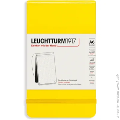 Репортерский блокнот Leuchtturm1917 Карманный, Лимонный, в точку (364414) Репортерский блокнот Leuchtturm1917 Карманный, Лимонный, в точку (364414)