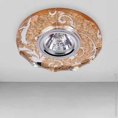 Світильник точковий вбудований levistella 716B063 янтарний з візерунком Світильник точковий вбудований levistella 716B063 янтарний з візерунком