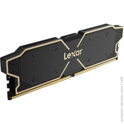  ' Lexar DDR5 THOR 2x8GB 6000 CL38 1.3V Memory with heatsink, Dual pack, Black Color (LD5U08G60C38LG-RGD)