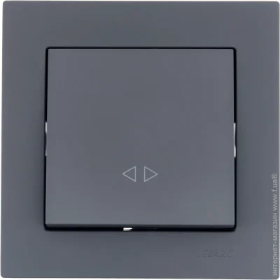 Lezard Вимикач перехресний одноклавішний Vesna без підсвічування шефілд грей 742-3488-107 Lezard Вимикач перехресний одноклавішний Vesna без підсвічування шефілд грей 742-3488-107