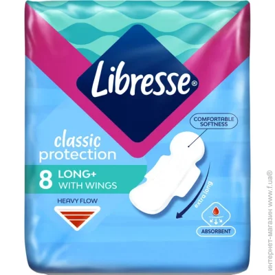   Libresse   Classic protection long 8 .