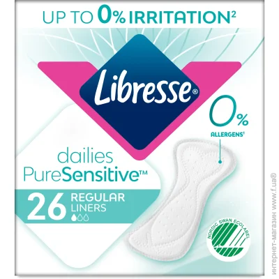   Libresse   Dailies Pure Sensitive 26 .