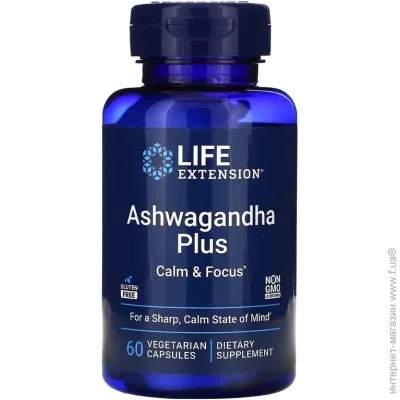    , Ashwagandha Plus, Life Extension, 60   (LEX25196)