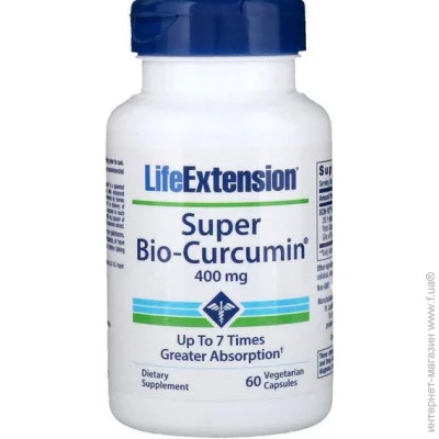   Life Extension Super Bio-Curcumin 400 mg 60 Veg Caps (000002006)
