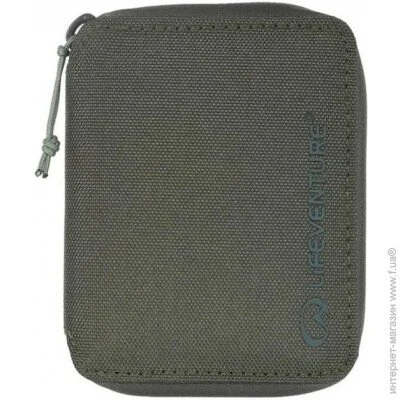 Lifeventure  Recycled R-fid Bi-Fold Wallet Olive (1012-68723)