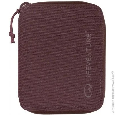 Lifeventure  Recycled R-fid Bi-Fold Wallet Plum (1012-68726)