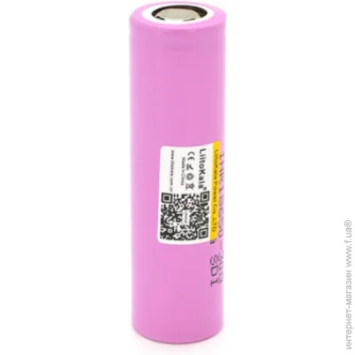 Liitokala  18650 Li-Ion 3000mah (2900-3100mah), 27A, 3.7V (2.5-4.25V), pink, PVC Liitokala (Lii-30Q)