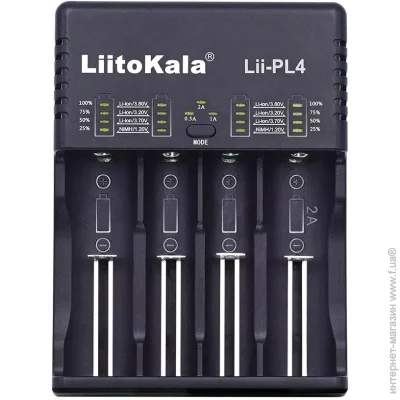 Liitokala    Lii-PL4 4  Ni-Mh/Li-ion/LiFePO4 220V/12V LED Box (1047-Lii-PL4)