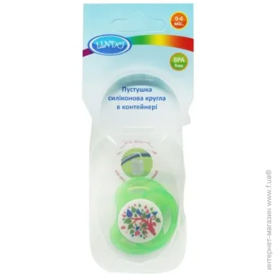 Контейнер Lindo А 31/0-6 Пустушка силіконова кругла від 0 до 6, блакитний (А 31/0-6 гол) Контейнер Lindo А 31/0-6 Пустушка силіконова кругла від 0 до 6, блакитний (А 31/0-6 гол)