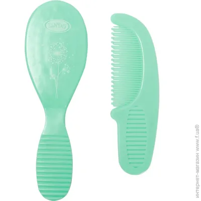 Lindo Li 605 Гребінець зі щіткою для волосся, зелений (Li 605 зел) Lindo Li 605 Гребінець зі щіткою для волосся, зелений (Li 605 зел)