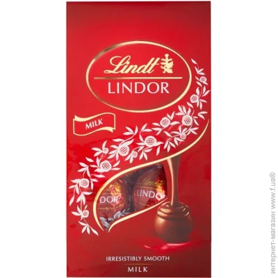 Цукерки Lindt Конфеты Lindor Молочные 137 г Цукерки Lindt Конфеты Lindor Молочные 137 г