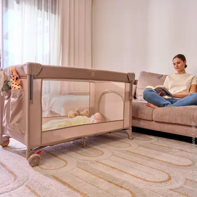 Дитячий манеж Lionelo Ліжечко-манеж ELLEN BEIGE SAND Дитячий манеж Lionelo Ліжечко-манеж ELLEN BEIGE SAND