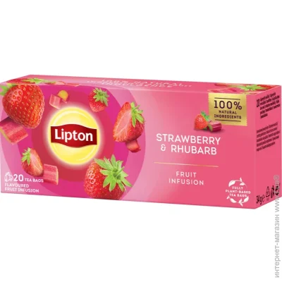 Lipton   Strawberry & Rhubarb 25 . 51 