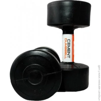  Liveup Cement Dumbell 5 black, 2. (LS2003-5)