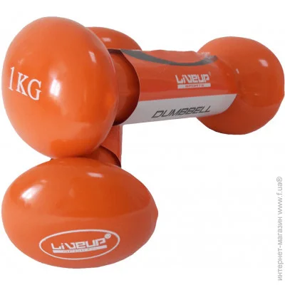    LiveUp VINYL DUMBBELL EGG HEAD