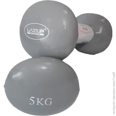    LiveUp VINYL DUMBBELL EGG HEAD