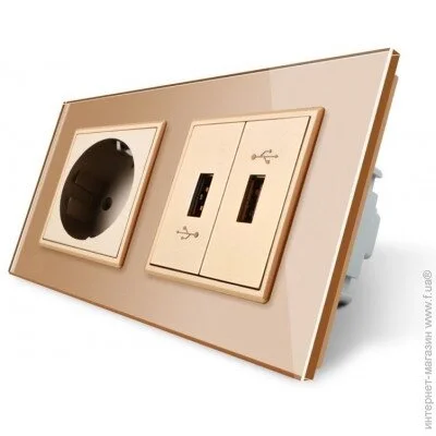    () Livolo     2 USB    (VL-C7C1EU2USB-13)