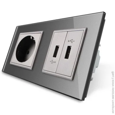    () Livolo     2 USB    (VL-C7C1EU2USB-15)